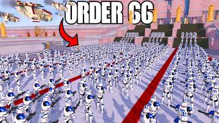 501st Clone Army ORDER 66 Siege on JEDI TEMPLE... - Men of War: Star Wars Mod