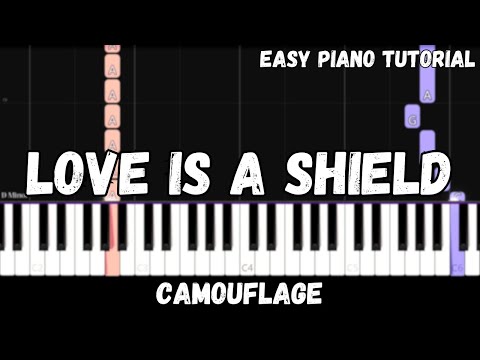 Camouflage - Love Is A Shield (Easy Piano Tutorial)