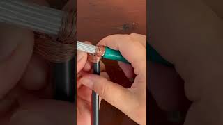 DIY LIfe hack Smart technique binding and connecting cable #shorts