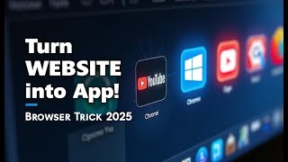 Turn Any Website into a Desktop App | PC Browser Trick 2025 🔥