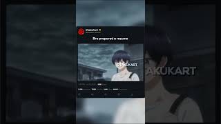 Bro prepared a resume #anime #animememes #animeedits #animeshorts #shorts
