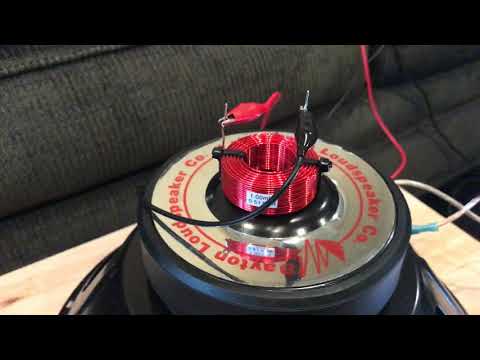 Effect of a magnetic and electromagnetic field on inductance of an inductor demonstration