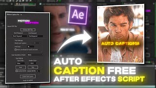 Create Auto Captions For Your Edits in After Effects | Free Auto Caption Script for After Effects