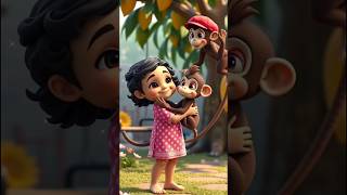 🐒🎶💃Baby Meena & The Monkey 🐒🎶 | Fun Nursery Song for Kids