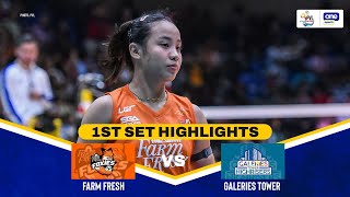 FARM FRESH vs. GALERIES TOWER | SET 1 HIGHLIGHTS | 2025 PVL ON TOUR | JULY 26, 2025