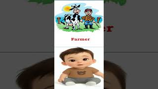 Learn 10 Jobs in English with Kids  ##englishforkis #profession #education #funny #quiz #aivideo