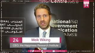 Meik Wiking, CEO the Happiness Research Institute​ to sharjah24 at IGCF