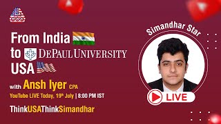 Going LIVE with Ansh Iyer | MSAA Graduate & Dean’s Award Winner from DePaul University!