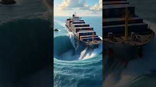 货轮被卷入旋涡 The freighter was caught in the vortex