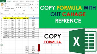 How to Copy Formula Without Changing Cell References in Excel #excel