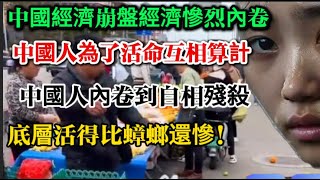 中國經濟經濟大蕭條！牛馬韭菜人生活為自保互相坑害，底層社會一片哀嚎，睜開眼就是賺錢
