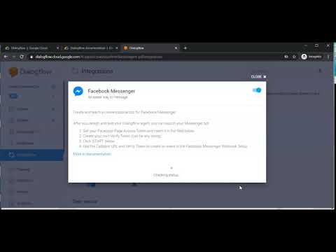 3. Integration FB App to Dialogflow