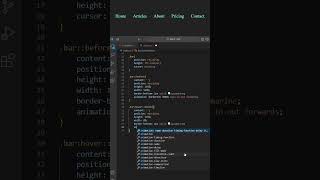 Make Animated Navbar | HTML & CSS | #shorts