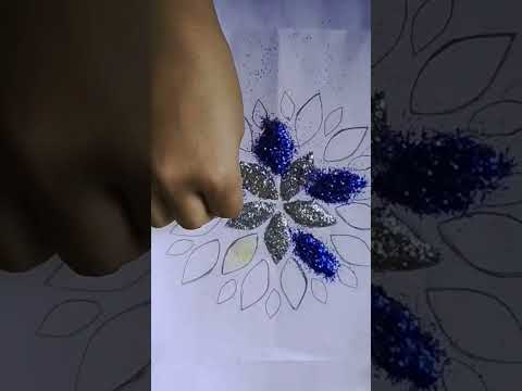 simple glitter art #art #glitter #trending #shorts @amazingart497