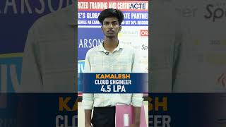 From Training to Top IT Job! | Kamalesh's Success Story at ACTE | 100% Placement Proof