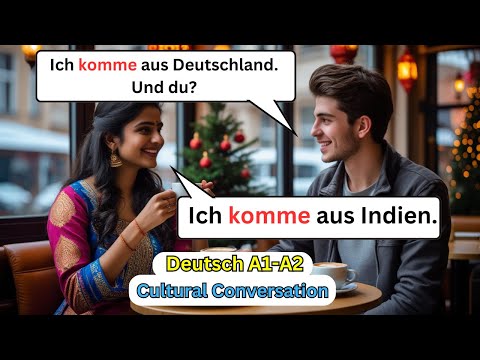 Kulturelle Unterschiede entdecken: Ein einfaches Gespräch auf Deutsch A1-A2 | german conversation