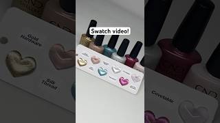 |Reklame| Swatching NEW Quiet Luxury collection from CND Shellac! #nails #swatches #asmr #nailart