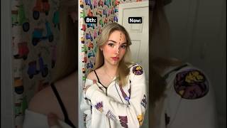 The 1 year difference is CRAZY!! #fypシ #makeup #skincare #glowup