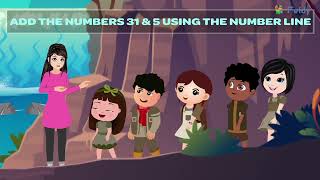 Addition Using Number Lines 🧮✨ | Learn Basic Addition for Kids | Math for Beginners