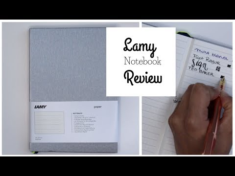 Lamy Notebook Review & Pen Test