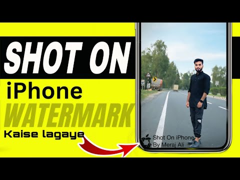 Shot on iPhone Watermark / iPhone watermark kaise lagaye