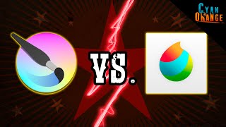 "Krita vs Medibang Paint" Which FREE Illustration software is the best for PC? -- Cyan Orange Duels
