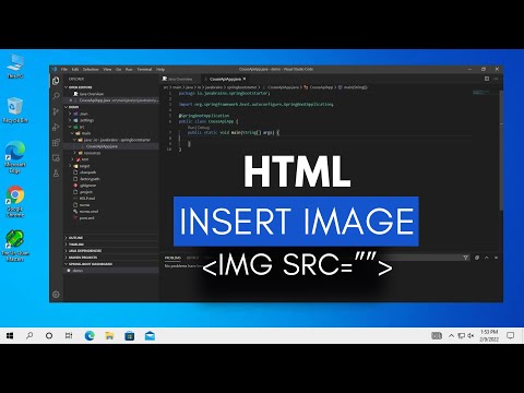 How to Insert IMAGE in HTML using VS Code | Image Tag in HTML | Image Tag Attributes