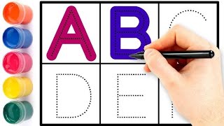 A for Apple B for ball, rhymes, toddlers, phonics song, abcd Alphabets, A  to Z.