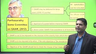 Recommendations of Partha Sarthy Some Committe on GAAR II Sihanta IAS