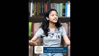 Ms. Prashansa Shrestha, Girls Topper from the IOE Entrance 2079 batch