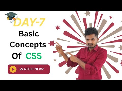 7️⃣Day-7: Basic Concepts of CSS in Telugu | Positions | Selectors | Flexbox | Display Properties