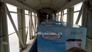 Automatic 9m height reciprocation vertical lift conveyor system for pallets, cartons, bags