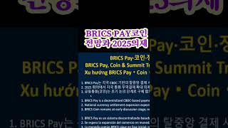 BRICS PAY코인 전망과 2025의제 이재백본부장 ONEECOTV 250719.