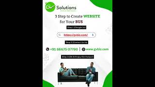Create Website For Your Business | GV Solutions | www.gvbiz.com | +91 86675 07790