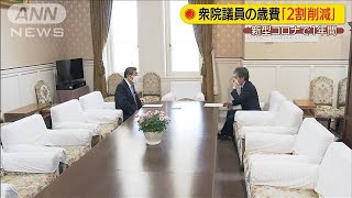 衆議院議員の歳費2割削減で与野党合意　来月開始へ(20/04/14)