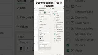 Decomposition Tree in PowerBI  #shorts #powerbipro #viralshort #mustwatch #powerbi #shots