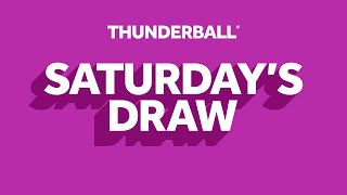 The National Lottery Thunderball draw results from Saturday 26 July 2025