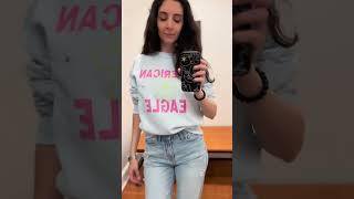 American Eagle New Sweatshirts' Try-on Haul #newarrivals #americaneagle #aeo #tryon #shorts