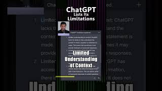 ChatGPT Lists Its Limitations