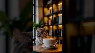 Good morning! #aicreation #catlovers #coffeelover #aifun