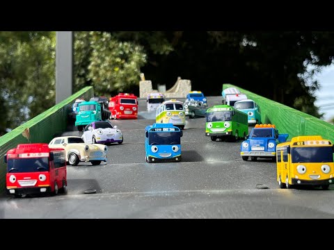 Tayo's Little Bus Series & Big Tayo☆Handmade gimmick downhill course