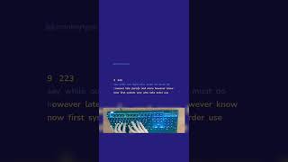 Typing at 220 WPM for over an hour?! #monkeytype #speedtyping #typing #keyboard #asmr