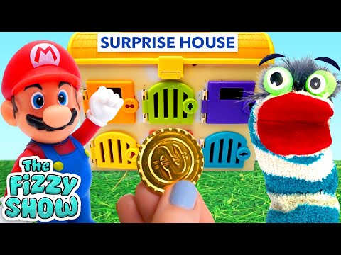 Fizzy Helps Super Mario Bros Find Missing Coins Hidden In The Surprise House 🥇| Fun Videos For Kids