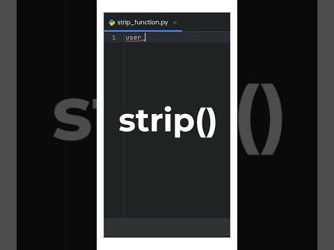 Python Strip Function #techindia #coding #codingforbeginners #education  #python  #programming