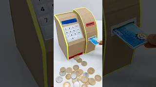 Coin ATM Machine कैसे बनाएं || How To Make Mini ATM Machine Cardboard || Coin Bank #shorts #viral