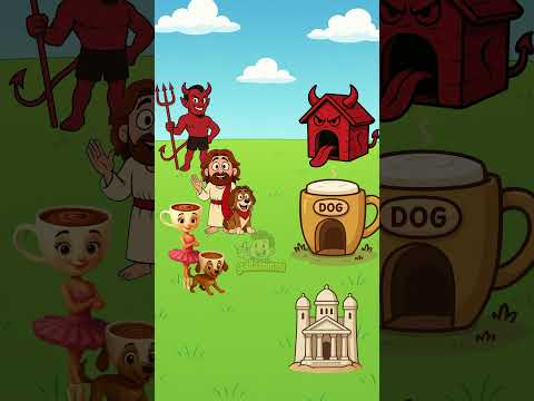 can jesus fix a broken dog house🥲 #animation #games #gaming #cartoon #puzzle #funny