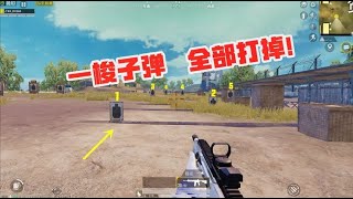 大迟游戏解说：训练场中，一梭子弹打掉所有的靶，有几人能做到？