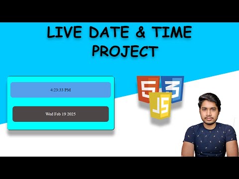 Date & Time  project using  HTML CSS & JAVASCRIPT