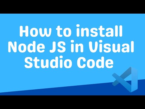 How to install Node JS in Visual Studio Code