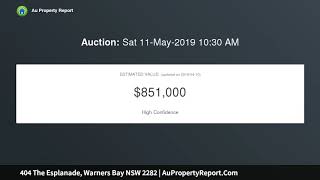 404 The Esplanade, Warners Bay NSW 2282 | AuPropertyReport.Com